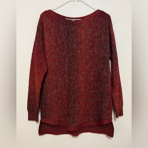 Westport Reddish Orange Jewel Toned Sweater. Size Large - Picture 1 of 13